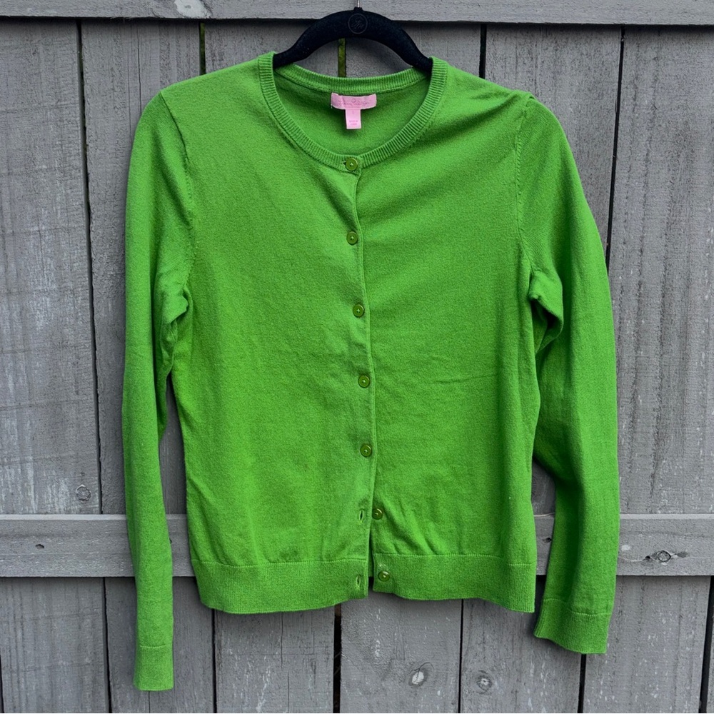 Lilly Pulitzer Women’s small Crewneck Button Cardigan Sweater play condition